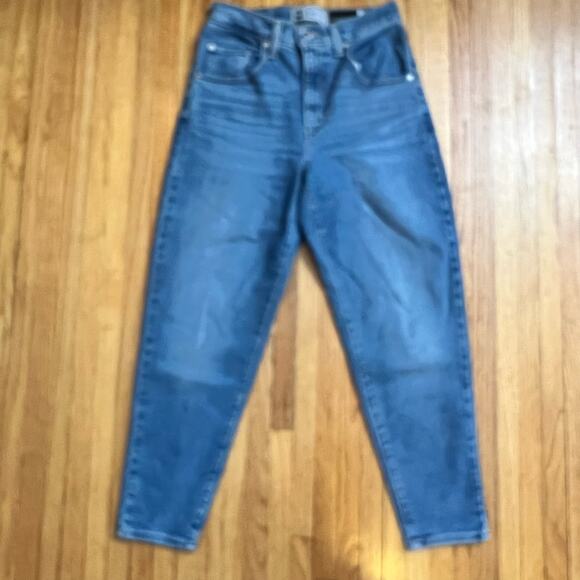 Levi’s Jeans Womens 27 Silvertab Mom High Rise Cropped Blue Denim - Picture 1 of 11